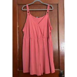 Bloomchic Cora Pink Surplice Shorts Romper